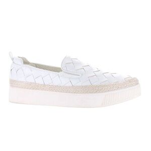 NA XXXX  ???? White Woven Slip-On Espadrille Sneakers Shoes
